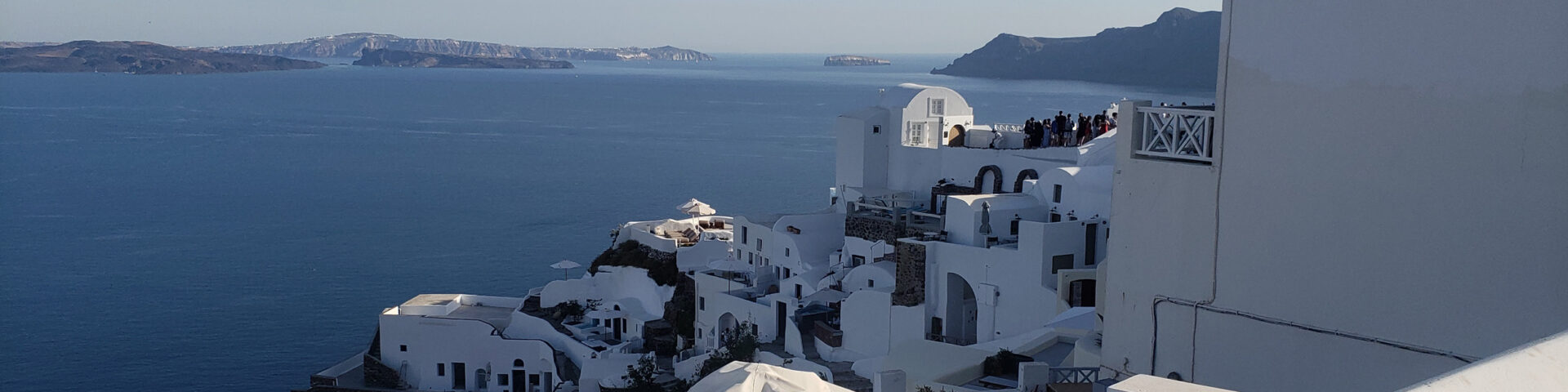 View from Santorini Island in the Southern Aegean sea